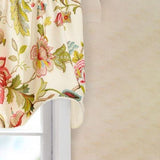 Ellis Curtain Brissac High Quality Room Darkening Natural Color Lined Scallop Window Valance - 70 x17" Red