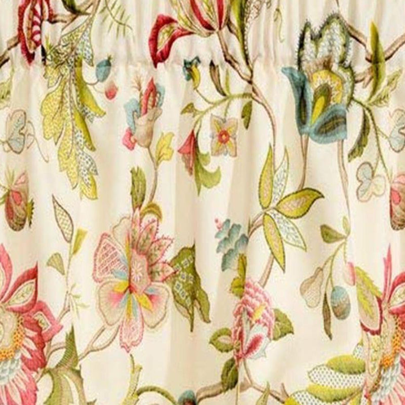 Ellis Curtain Brissac High Quality Room Darkening Natural Color Lined Scallop Window Valance - 70 x17" Red