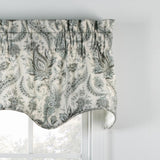 Ellis Curtain Artissimo D.Filler 3" Rod Pocket Self Cord Bottom Edge Valance for Windows 50" x 15" Mist
