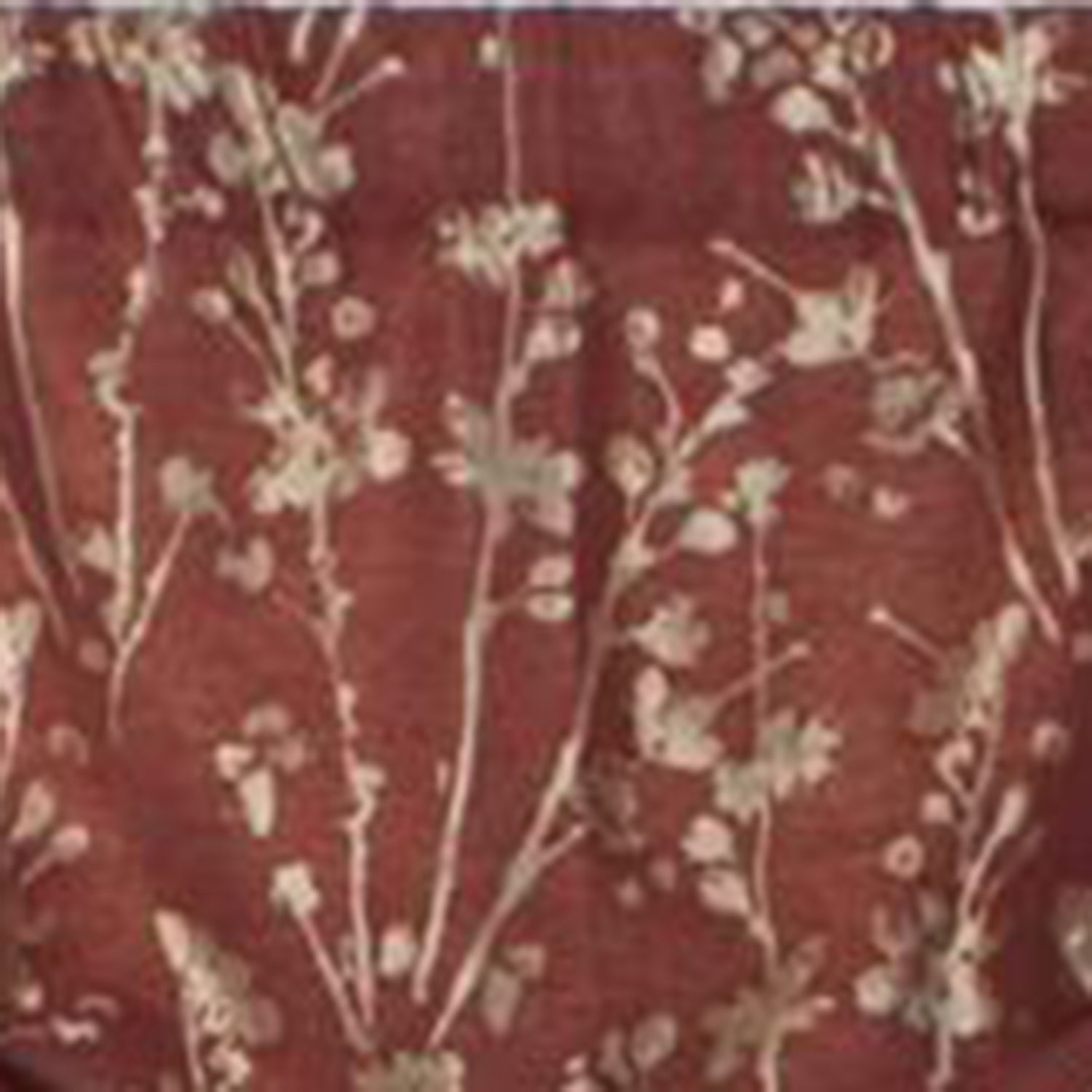 Ellis Curtain Meadow High Quality Room Darkening Solid Natural Color Lined Tie-Up Window Valance - 50 x22", Cardinal