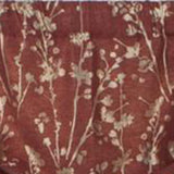 Ellis Curtain Meadow High Quality Room Darkening Solid Natural Color Lined Tie-Up Window Valance - 50 x22", Cardinal