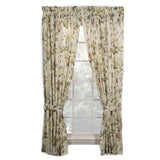 Ellis Curtain Abigail 100 Percent High Quality 2-Piece Window Rod Pocket Panel Pairs With 2 Tie Backs - 90x84