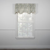 Ellis Curtain Blissfullness High Quality Room Darkening Solid Natural Color Lined Scallop Window Valance - 50x15", Spa