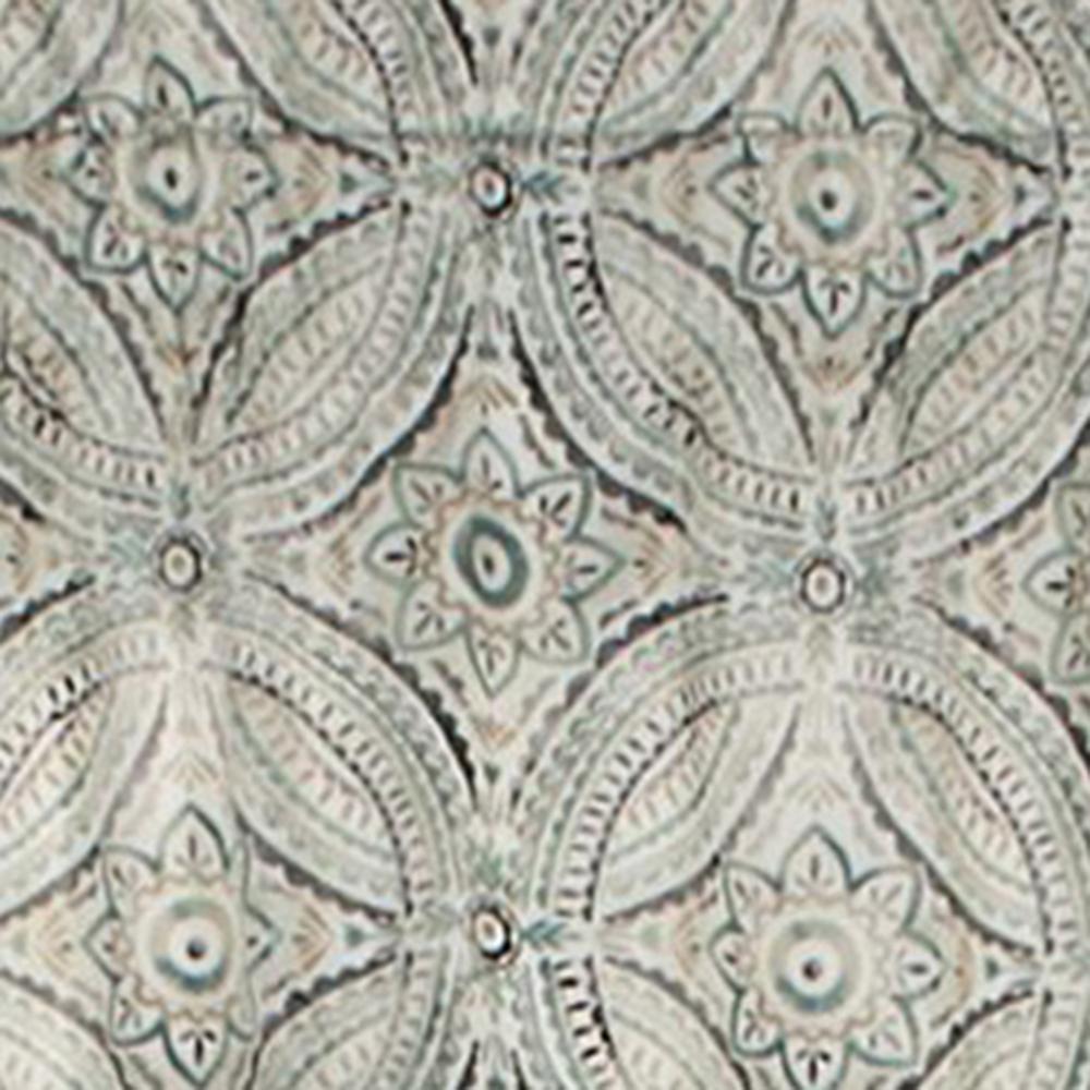 Ellis Curtain Blissfullness High Quality Room Darkening Solid Natural Color Lined Scallop Window Valance - 50x15", Spa