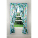 Ellis Curtain Wisteria Lined Light Blocking Window Curtain Tailored Panel - 50x63" Turquoise