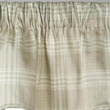 Ellis Curtain Light Blocking Cool Adjustable Bartlett Lined Scallop Window Valance - 70x17" Natural