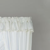 Ellis Curtain 2-Piece Ruffled Priscilla Window Curtain Panel Pair with ties - 80x72"