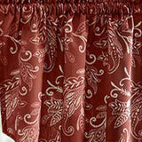 Ellis Curtain Lexington Leaf Pattern on Colored Ground Tailored Swags 56