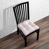 Ellis Curtain Plaza Classic Ticking Stripe Printed on Natural Ground Non Skid Backing Chair Pad Brick