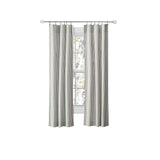Ellis Curtain Plaza Classic Ticking Stripe Printed 3" Rod Pocket Tailored Panel Pair with Tiebacks Sage