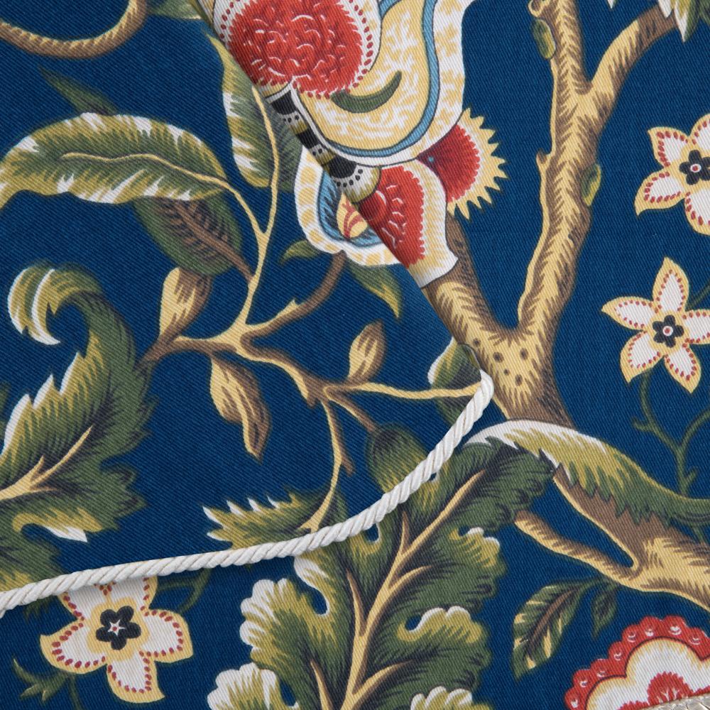 Ellis Curtain Regency 3" Rod Pocket Curtain Panel Pair with Tiebacks Navy