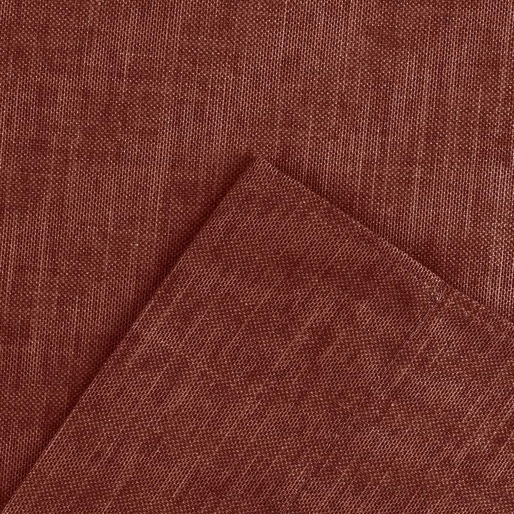 Ellis Curtain Lisa Solid Color Poly Cotton Duck Fabric Lined Scallop Valance 58" x 15" Red