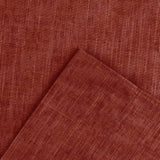 Ellis Curtain Lisa Solid Color Poly Cotton Duck Fabric Lined Scallop Valance 58