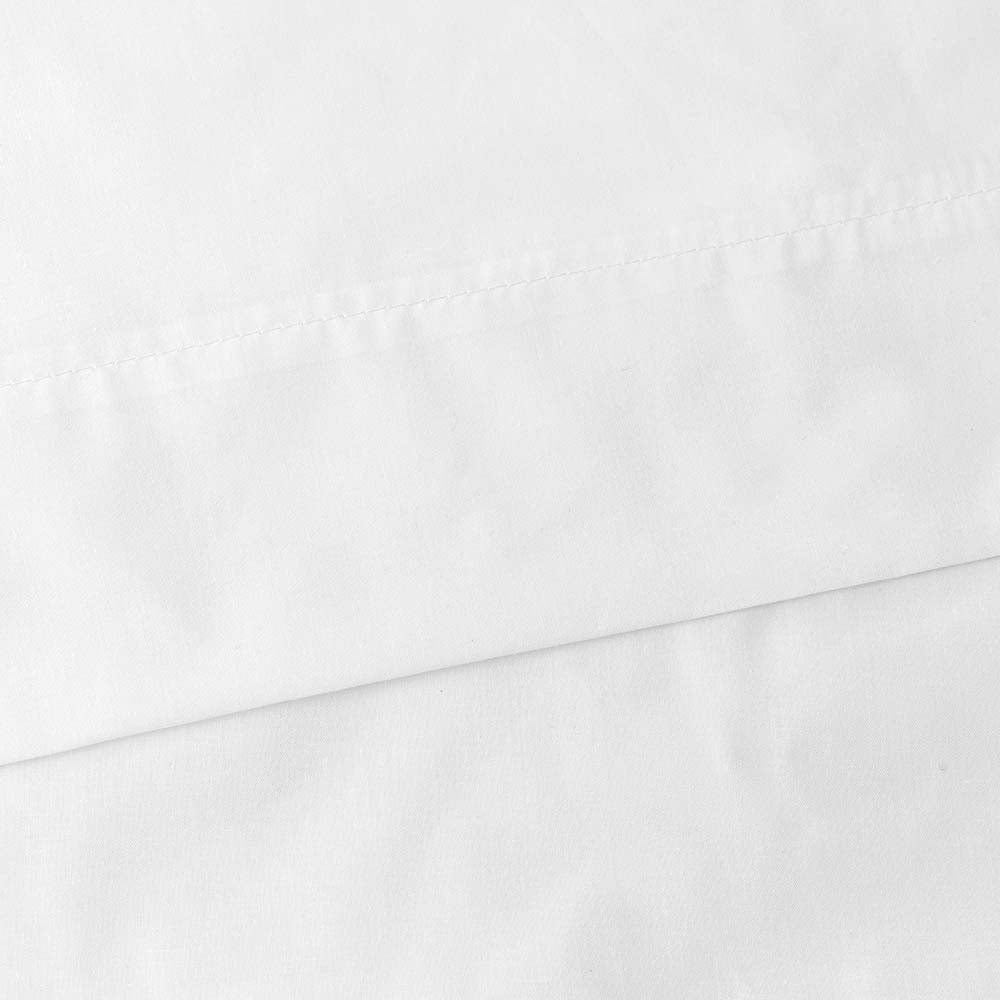 Ellis Classic Tailored Design in a Perma Press Fabric 3" Rod Pocket Tailored Pair with Ties White