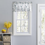 Ellis Curtain Eucalyptus Crushed Taffeta Rod Pocket Valance - 48x15", Spa