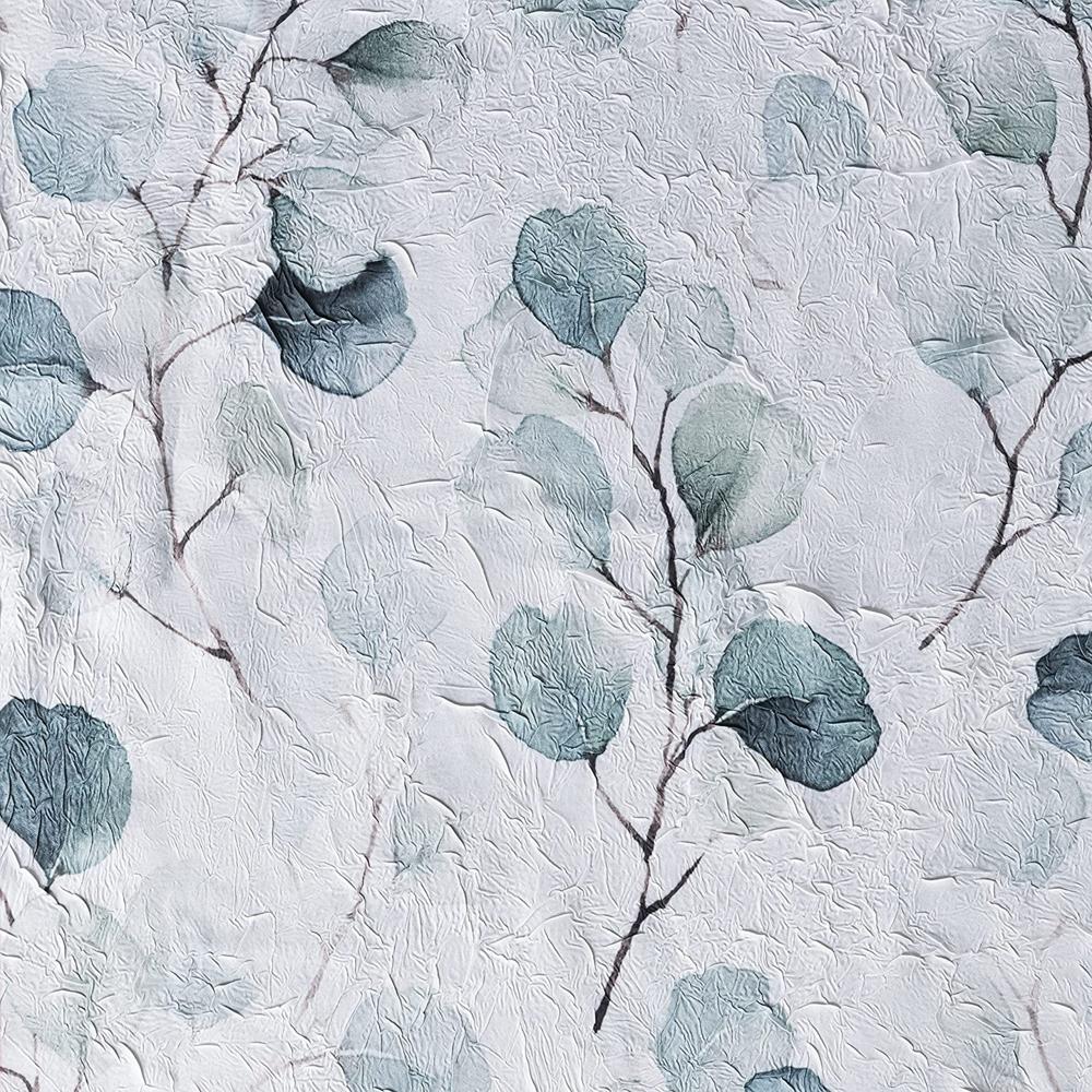 Ellis Curtain Eucalyptus Crushed Taffeta Rod Pocket Valance - 48x15", Spa