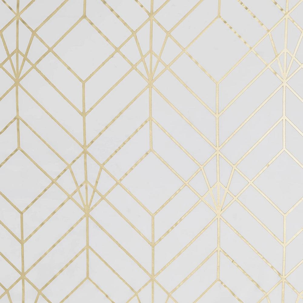 Ellis Curtain Deco Crushed Taffeta Rod Pocket Valance - 48x15", Gold