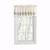 Ellis Curtain Richmark 1.5" Rod Pocket Tailored Valance for Windows 70" x 15" Natural