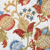 Ellis Cambridge Lined Jacquard Pinch Pleat Jacobean Floral Print Multicolor Drapery 2-Piece Curtain Panels
