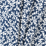 Ellis Curtain Sea Tumble 3" Rod Pocket 100% Cotton Machine Wash and Dry Tailored Valance 50" x 16" Navy