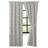 Ellis Curtain Sea Tumble Window Treatment 3" Rod Pocket 100% Cotton Curtain Panel Pairs Grey