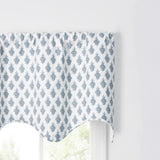 Ellis Curtain Manchester 3" Rod Pocket 100% Cotton Machine Wash and Dry Tailored Valance 50" x 16" Blue