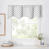 Ellis Curtain Manchester 3" Rod Pocket 100% Cotton Machine Wash and Dry Tailored Valance 50" x 16" Black