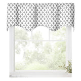 Ellis Curtain Manchester 3" Rod Pocket 100% Cotton Machine Wash and Dry Tailored Valance 50" x 16" Black