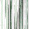 Ellis Curtain Saratoga Stripe 100% Cotton Scallop Poly-Cotton Lined Rod Pocket Valance 50