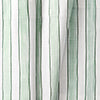 Ellis Curtain Saratoga Stripe 100% Cotton Tailored Rod Pocket Valance 50" x 16" Green