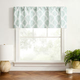 Ellis Curtain Palmetto 100% Cotton Tailored Rod Pocket Valance 50" x 16" Green