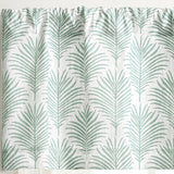 Ellis Curtain Palmetto 100% Cotton Tailored Rod Pocket Valance 50" x 16" Green