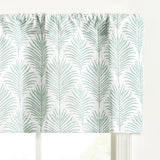 Ellis Curtain Palmetto 100% Cotton Tailored Rod Pocket Valance 50" x 16" Green