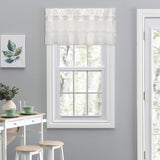 Ellis Curtain Madelyn Ruffled Victorian 1.5" Rod Pocket Valances for Windows 60" x 16" Natural