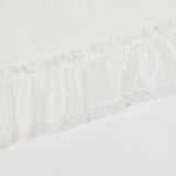 Ellis Curtain Madelyn Ruffled Victorian 1.5" Rod Pocket Valances for Windows 60" x 16" Natural