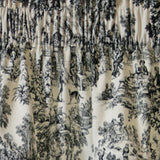 Ellis Curtain Victoria Park Toile High Quality Room Darkening Solid Color Lined Scallop Window Valance - 70 x16