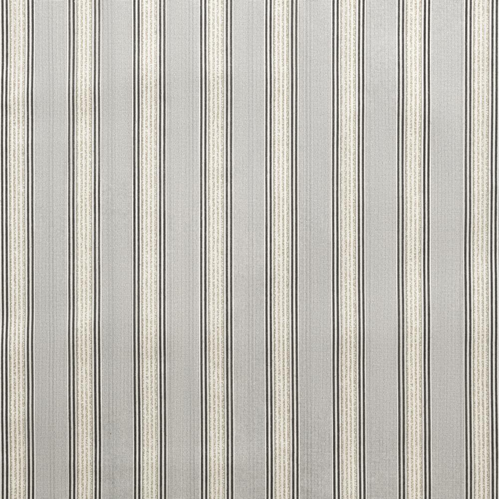 Ellis Curtain Springfield Stripe 3" Rod Pocket Tailored Valance for Windows 80" x 13" Black