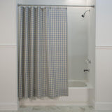 Ellis Curtain Bristol Plaid Two-Tone Patterned Great Quality Fabric Water Proof Bathroom Shower Curtain - 70 x 72