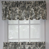 Ellis Curtain Victoria Park Toile Water Proof Room Darkening Blackout Tailored Window Valance - 70 x 12
