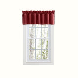 Ellis Stacey 3" Rod Pocket High Quality Fabric Solid Color Window Lined Filler Valance 42"x13" Merlot
