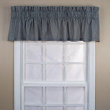 Ellis Curtain Logan Check High Quality Water Proof Room Darkening Blackout Tailored Window Valance - 70 x 12