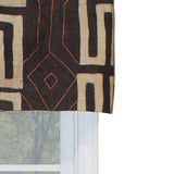 RLF Home Atahaulpa Tailored Window Treatment Valance 3" Rod Pocket 50" x 14" Chocolate