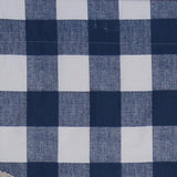 Buffalo Check Style All Season 3" Rod Pocket Valance 50" x 17" Navy by RLF Home