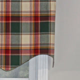 Cabin Plaid Regal Style 3" Rod Pocket Valance 50" x 17" Forest by RLF Home