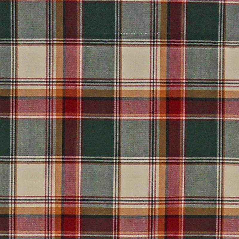 Cabin Plaid Regal Style 3" Rod Pocket Valance 50" x 17" Forest by RLF Home