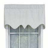 RLF Home Essential Solid Color Fabric Printed R-Crosby Regal Window Treatment Valance 3" Rod Pocket 50" x 17" Vanilla