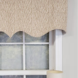 RLF Home Modern Design Classic Cascades Regal Style Window Valance 50" x 17" Ivory