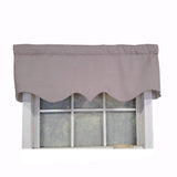 RLF Home Luxurious Modern Design Classic Soft Rayon Regal Style Window Valance 50" x 17"