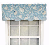 RLF Home Luxurious Modern Design Classic Windamar Petticoat Style Window Valance 50" x 15"