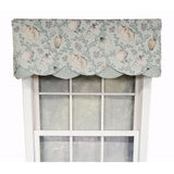RLF Home Luxurious Modern Design Classic Windamar Petticoat Style Window Valance 50" x 15"